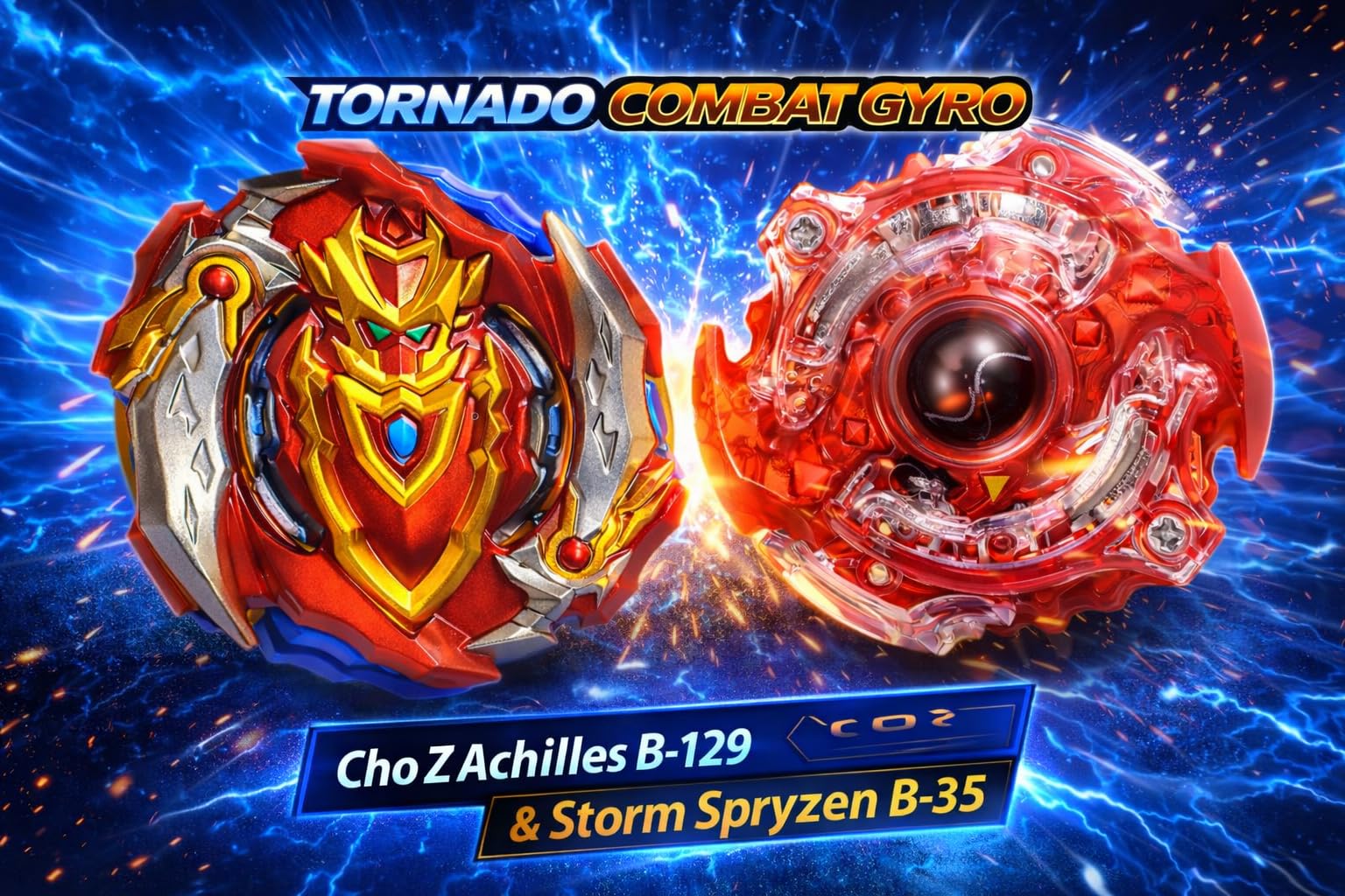 Buy Cho Z Achilles B-129 & Storm Spryzen B-35 Spinning Top Combo
